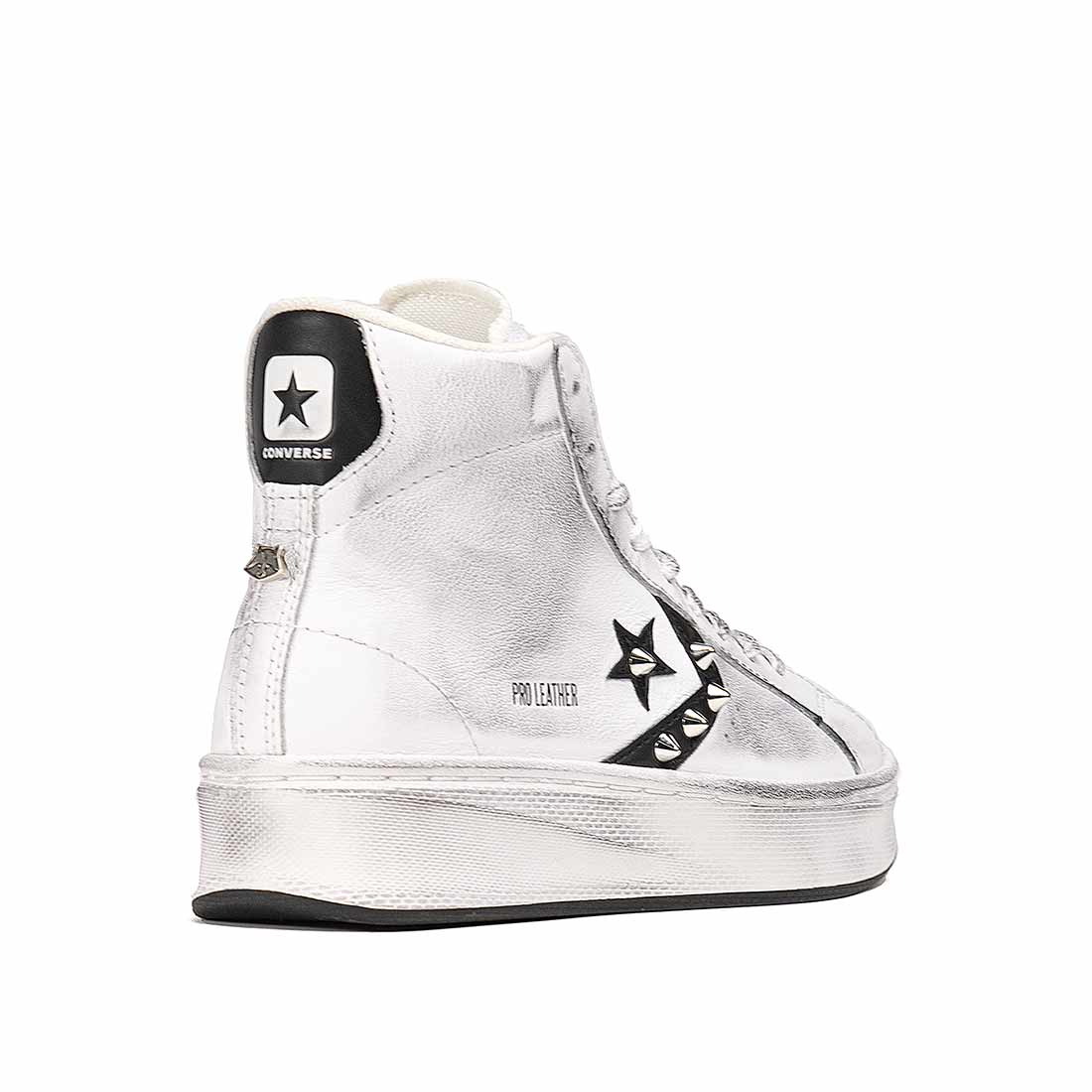 Converse pro leather con borchie argento 