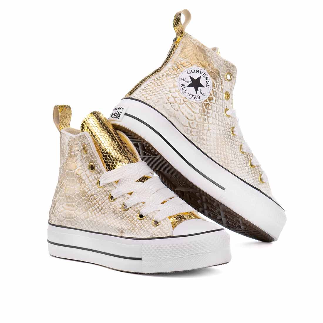 Converse All Star Platform - Pitone Oro - Outlet