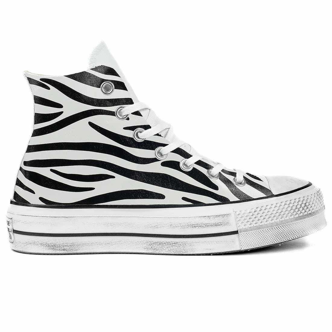 Converse Zebrate - All Star Alte con suola Platform - Outlet