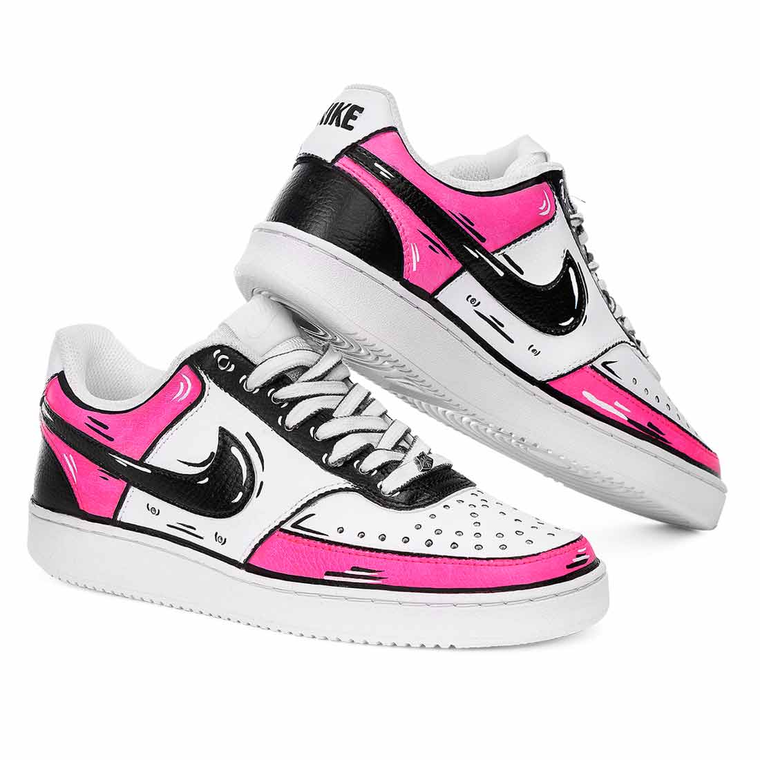 Nike Court - Cartoon - Nero e Fucsia - Outlet