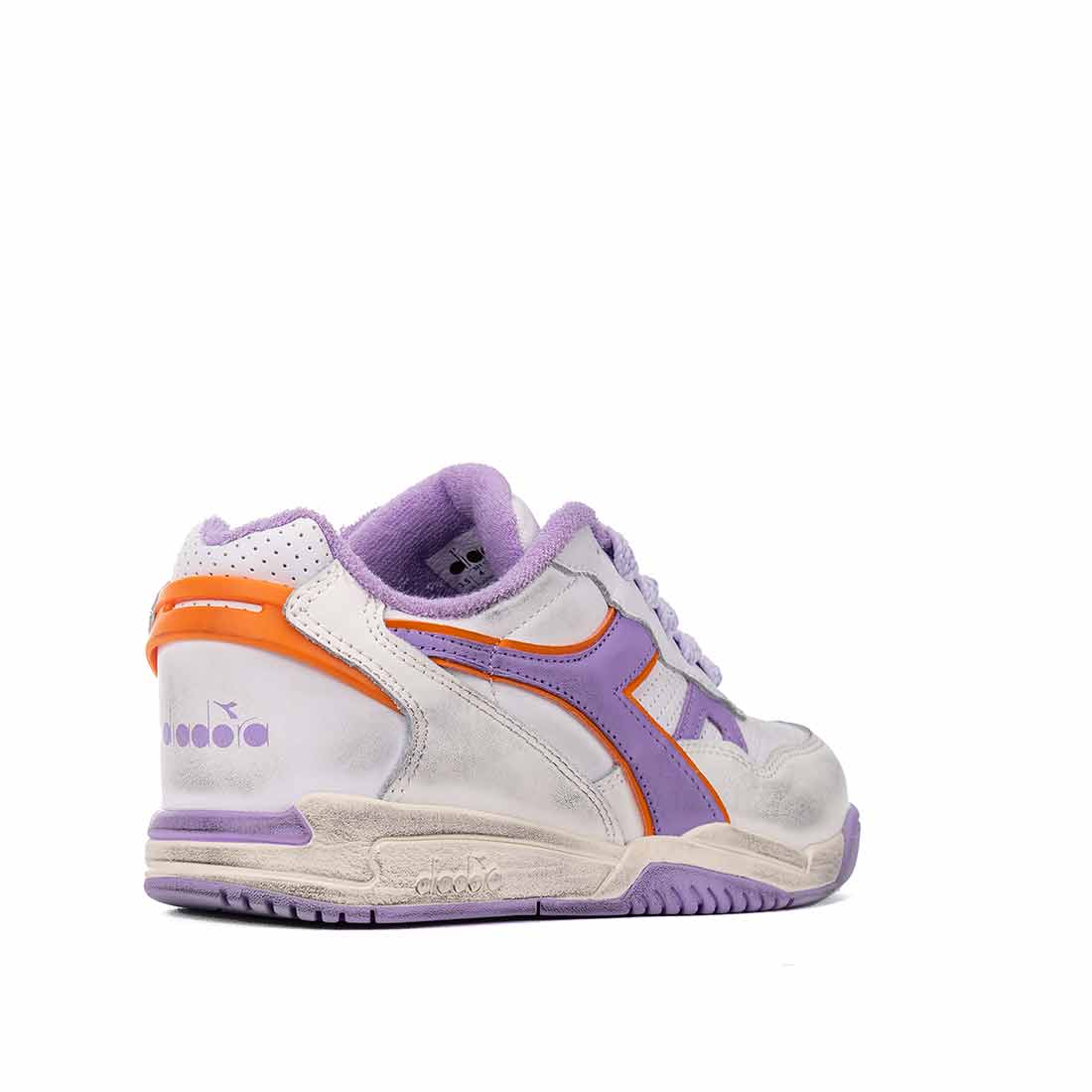 Diadora viola e arancione effetto vintage