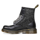 Dr Martens con brillantini neri e lacci diamante 