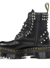 Dr Martens platform con borchie argento