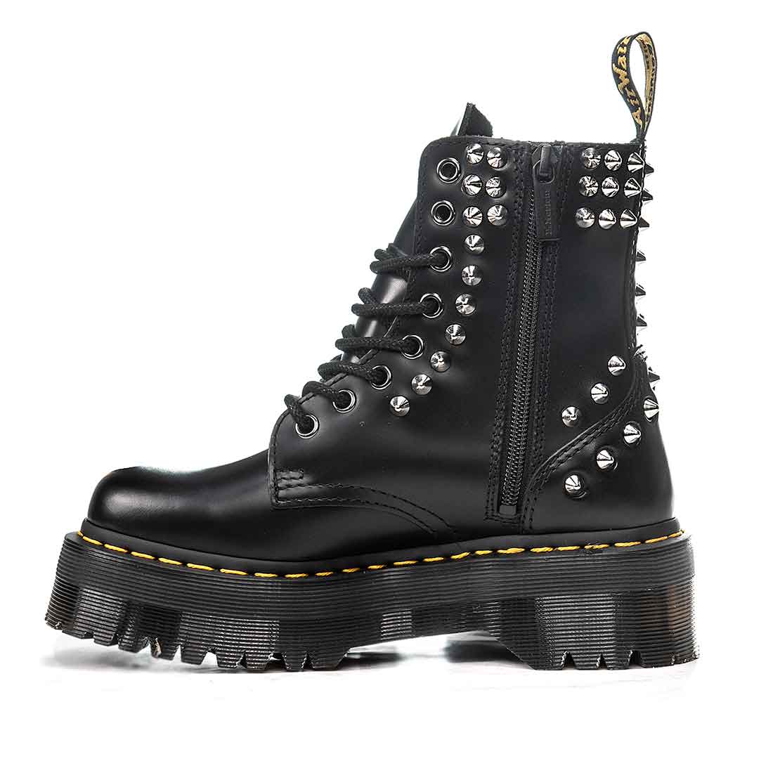 Dr Martens platform con borchie argento