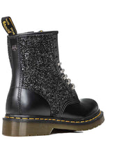 Personalizzazione Dr Martens con Glitter Nero - Lacci diamante