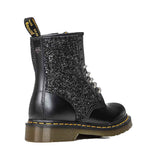 Personalizzazione Dr Martens con Glitter Nero - Lacci diamante