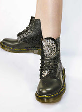 Personalizzazione Dr Martens con Strass e Glitter Nero - Outlet