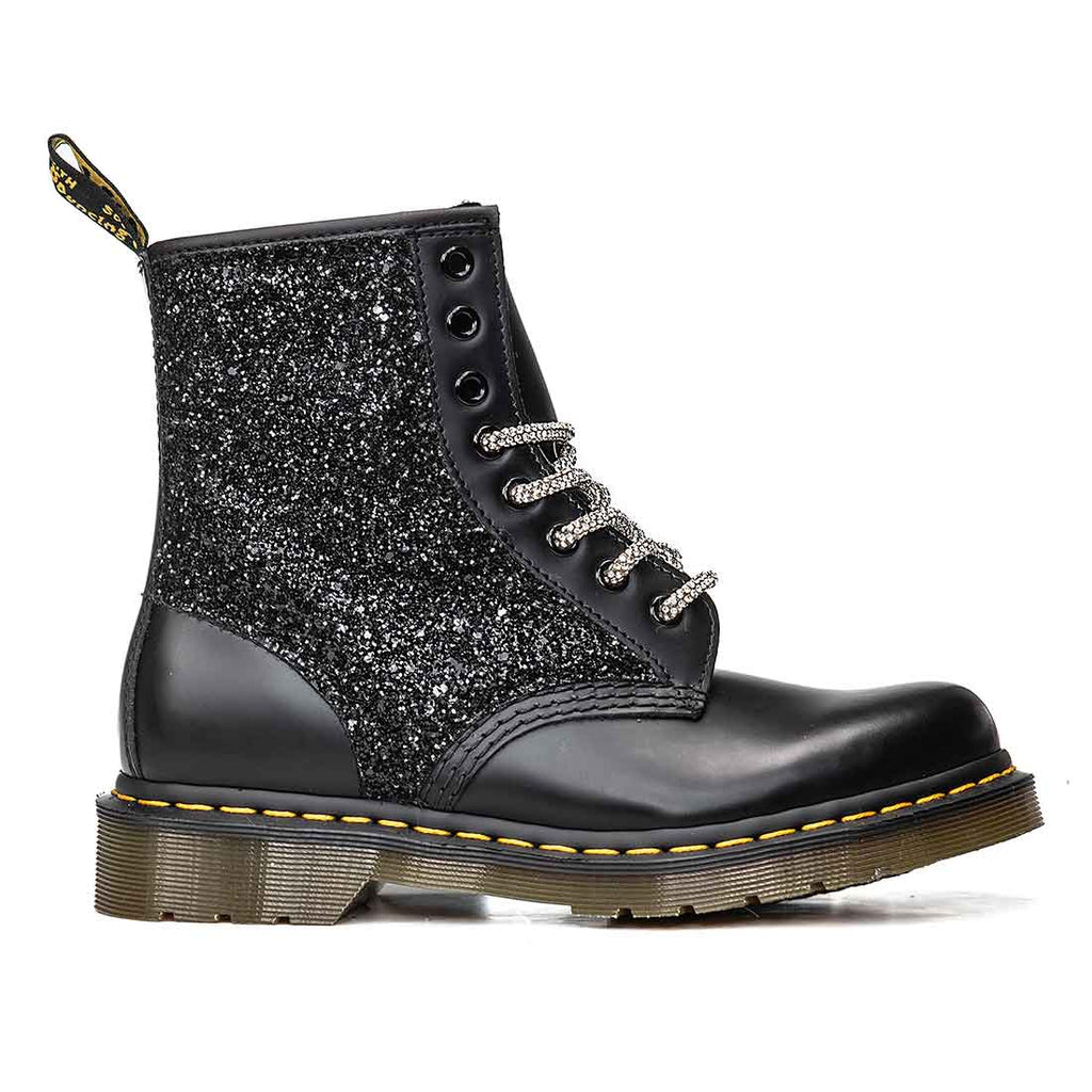Martens Platform Dr Martens Glitter Nero Dr Martens Molly Glitter