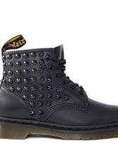 Dr. Martens basso borchie borchiato personalizzato nero racoon-lab