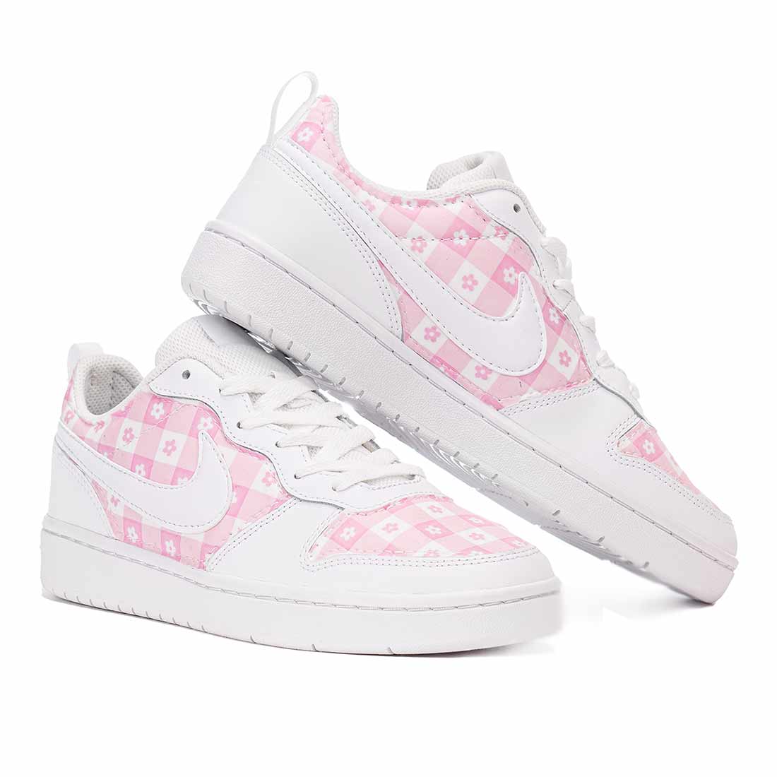 Nike Court quadretti Rosa e Bianco - Barbie vintage look - Outlet
