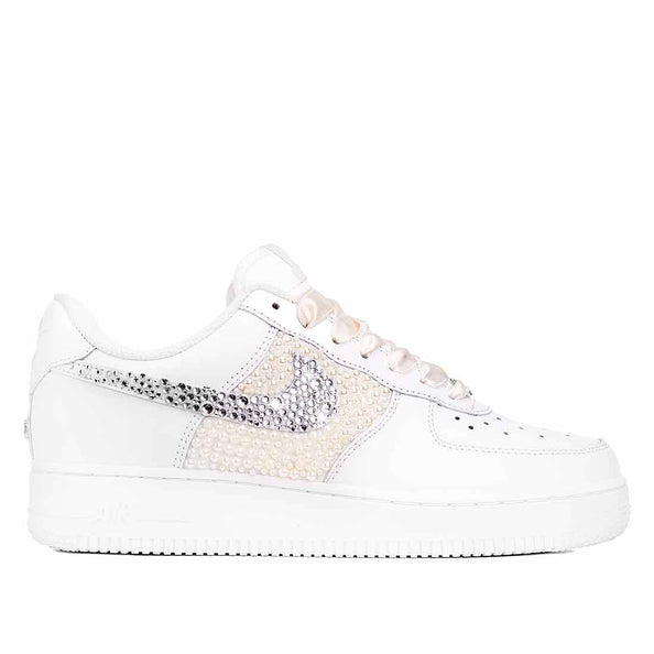 scarpe nike per matrimonio con strass e perle