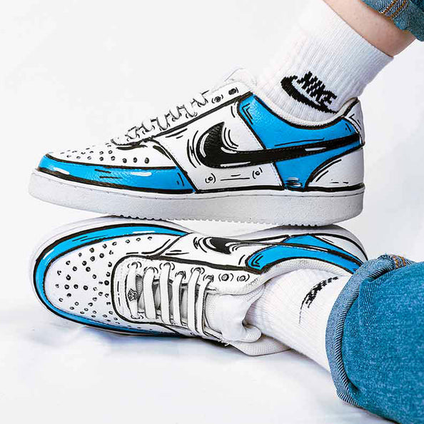 Nike cartoon azzurro