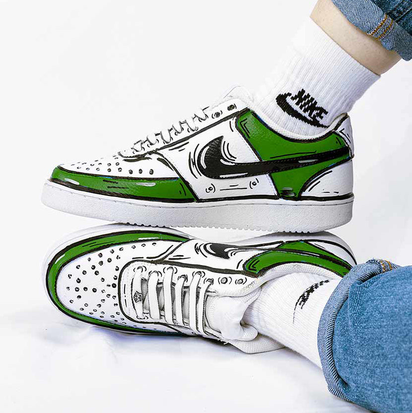 Nike cartoon verde oliva
