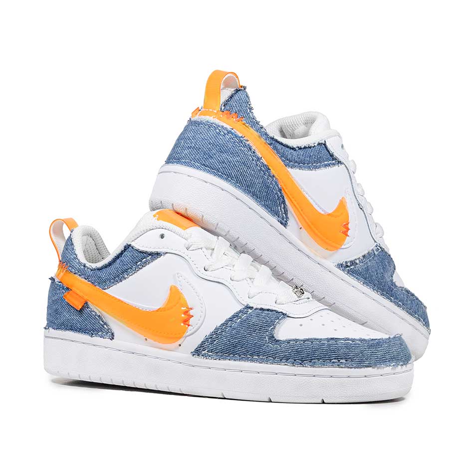 Nike Denim e Vinile Arancione - Outlet