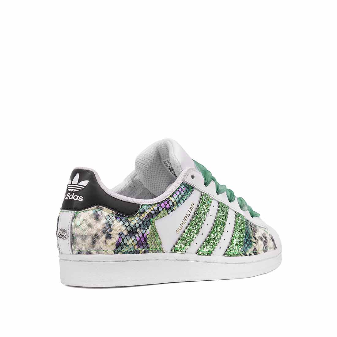 Scarpe adidas animalier pitonato verde