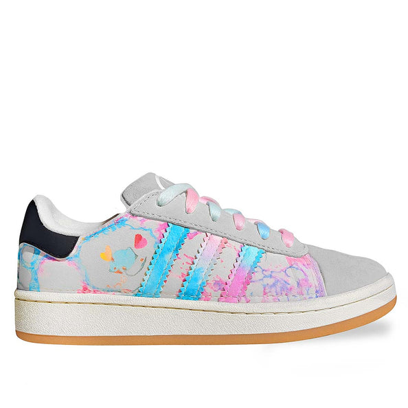 scarpe campus grigio con disegno effetto bolle e personaggi barabubbles