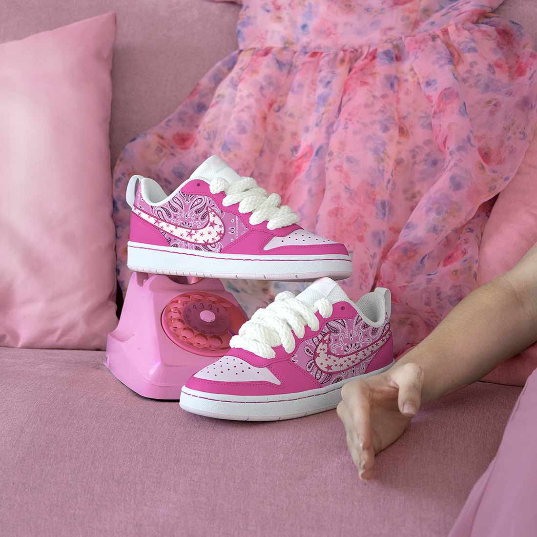 Nike Court Bandana Rosa Fucsia e Stelle Barbie GRATIS in