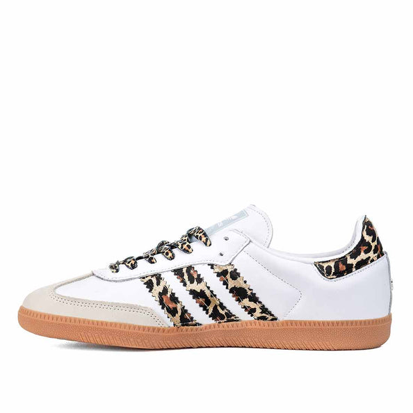 Scarpe samba leopardate animalier con lacci animalier