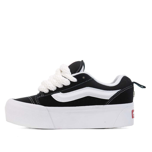 scarpe vans con suola alta e lacci grossi bianchi