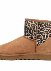 Stivali UGG marroni leopardati animalier