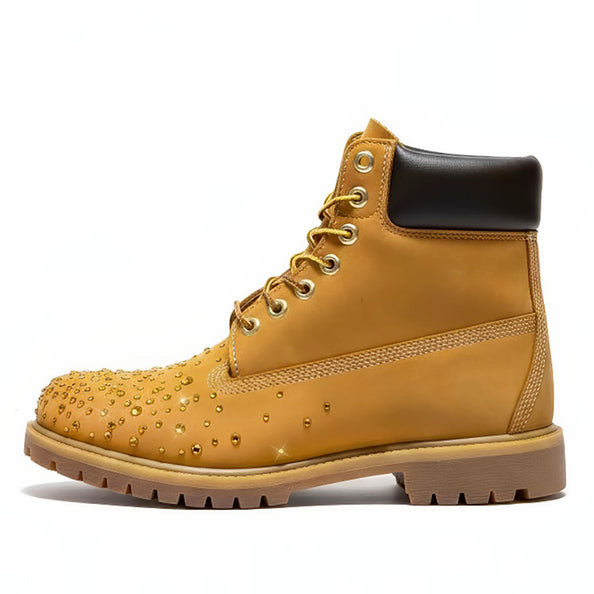 timberland gialli con strass