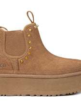 UGG Chelsea Neumel platform Chestnut con Borchiette Oro