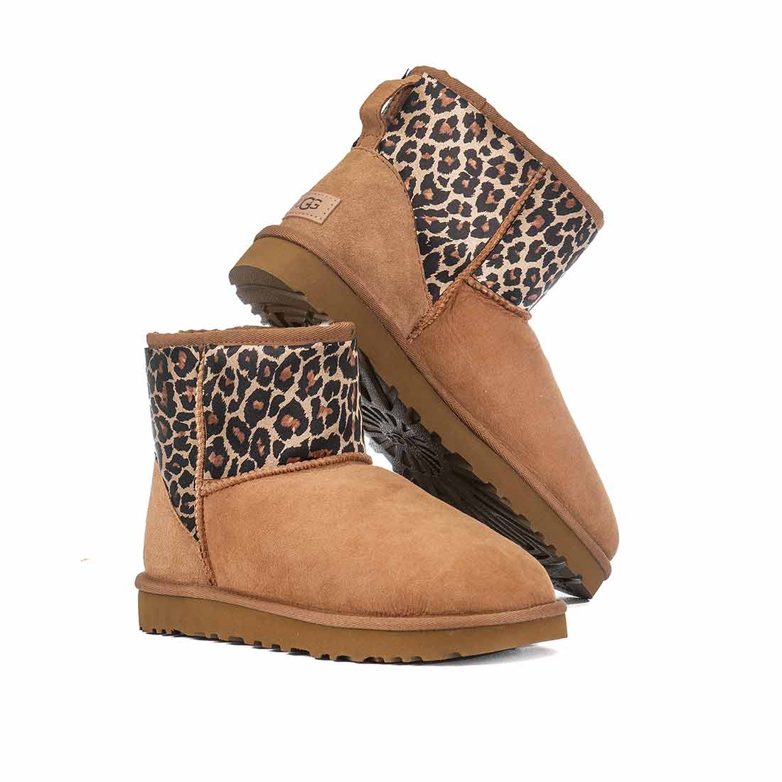 UGG classic mini leopardati