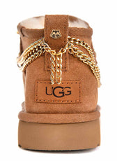 Personalizzazione UGG Ultra Mini Classic - Borchie e Catene oro