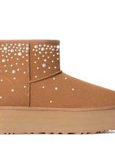 ugg classic platform con brillantini