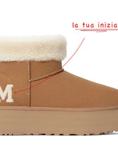 UGG platform con iniziale teddy