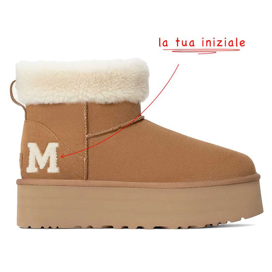 UGG platform con iniziale teddy