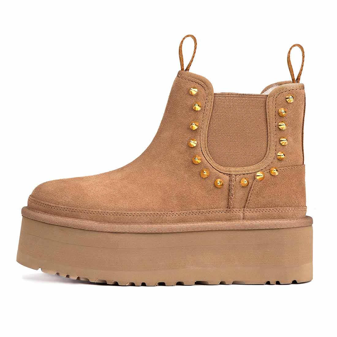 Stivaletti invernali UGG con borchie oro
