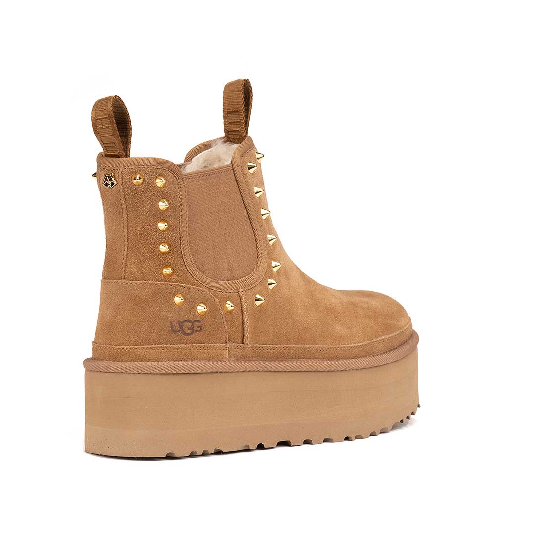 Personalizzazione UGG Chelsea Neumel Chestnut con Borchie Oro