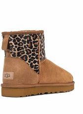 UGG stivali leopardati con caldo pelo per l'inverno