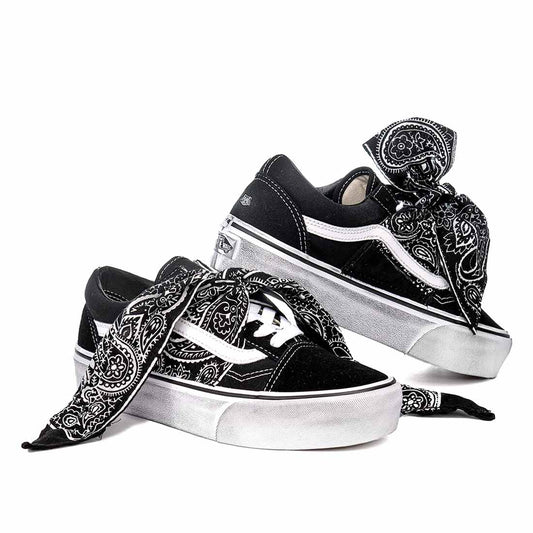 Vans bandana e suola platform effetto sporco