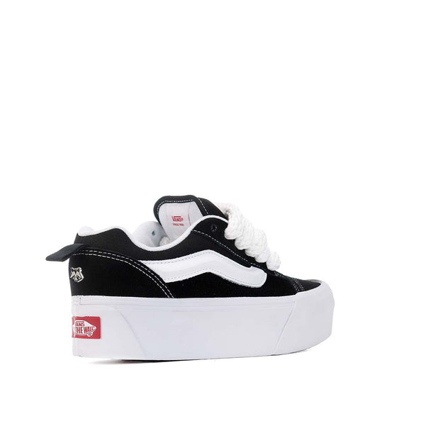vans platform bianco e nero con lacci rope