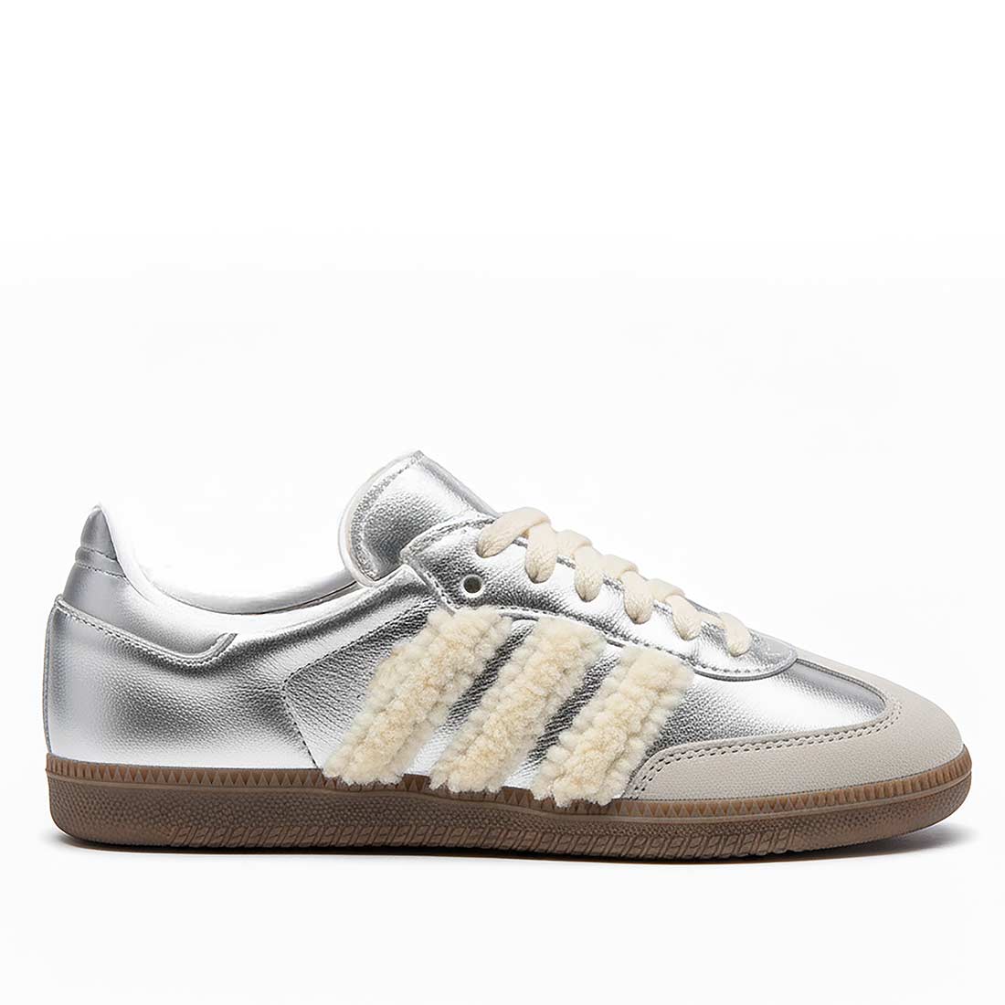 adidas samba silver e teddy