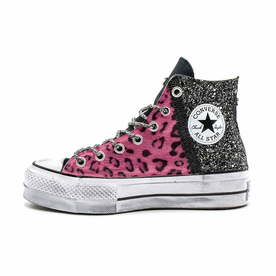 Converse All Star Platform Leopardate Rosa - Outlet