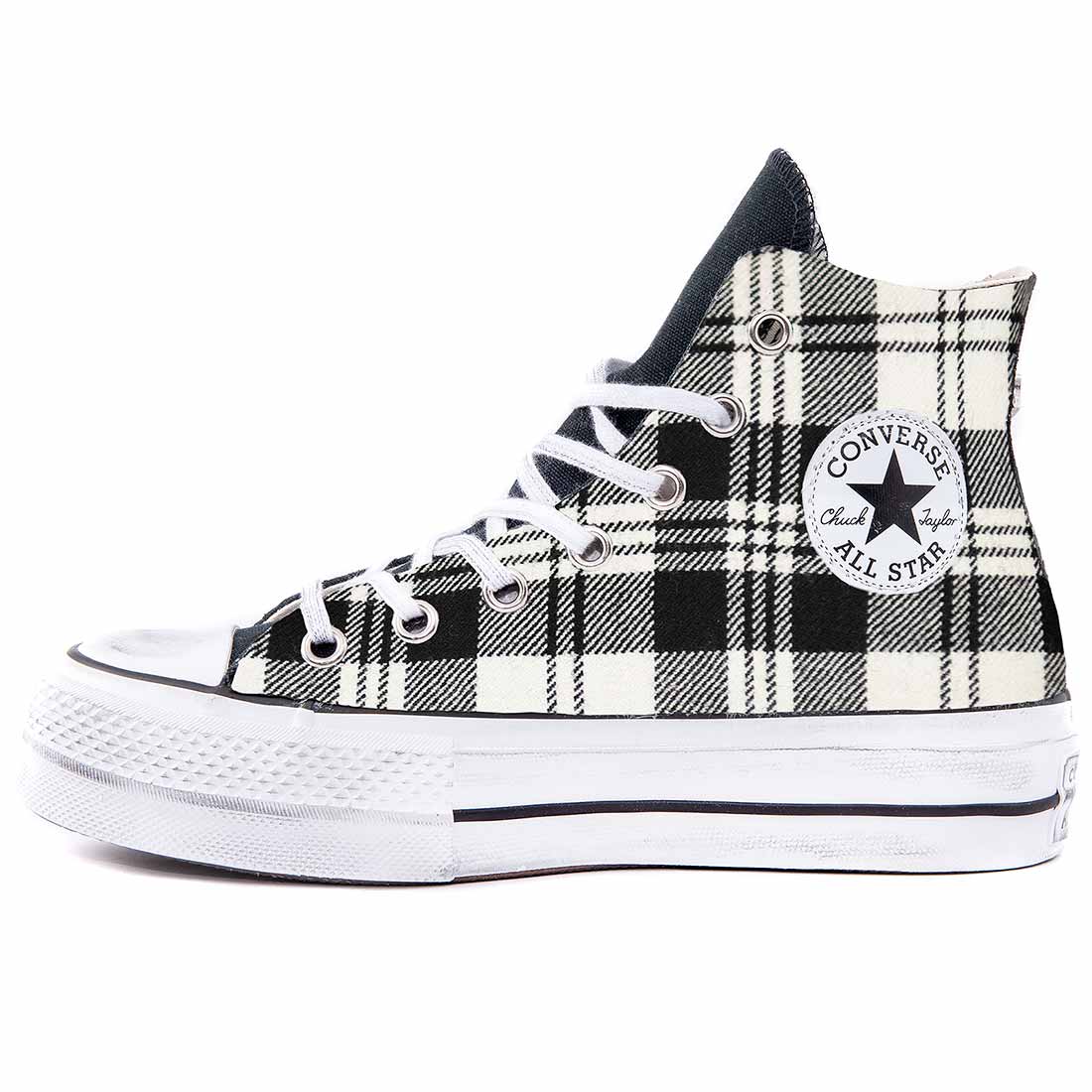 Scarpe Converse Nere All Star Effetto Vintage Converse All Star