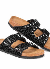 birkenstock arizona custom leopardate nere