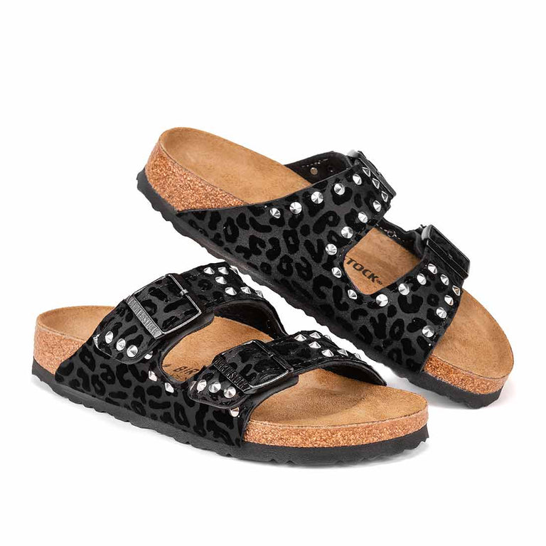 Birkenstock Arizona Leopardate Nere con Borchie Spedizione