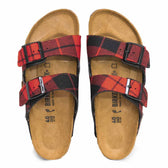 Personalizzazione Birkenstock Arizona Tartan scozzese - Rosso - Outlet