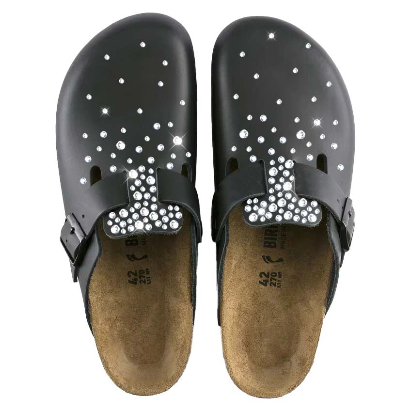 birkenstock boston nere con swarovski