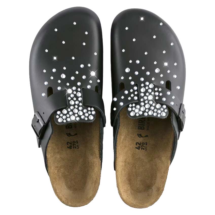birkenstock boston nere con swarovski