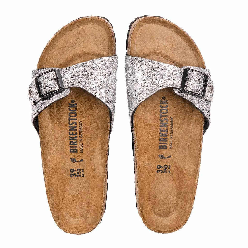 Birkenstock Donna Birkenstock Madrid Argento Ciabatte Birkenstock