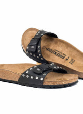 Personalizzazione Birkenstock Madrid con Borchie a cuneo color Argento - Nere - Outlet