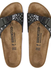 birkenstock madrid color nero con strass