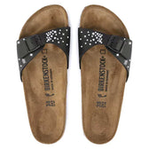 birkenstock madrid color nero con strass