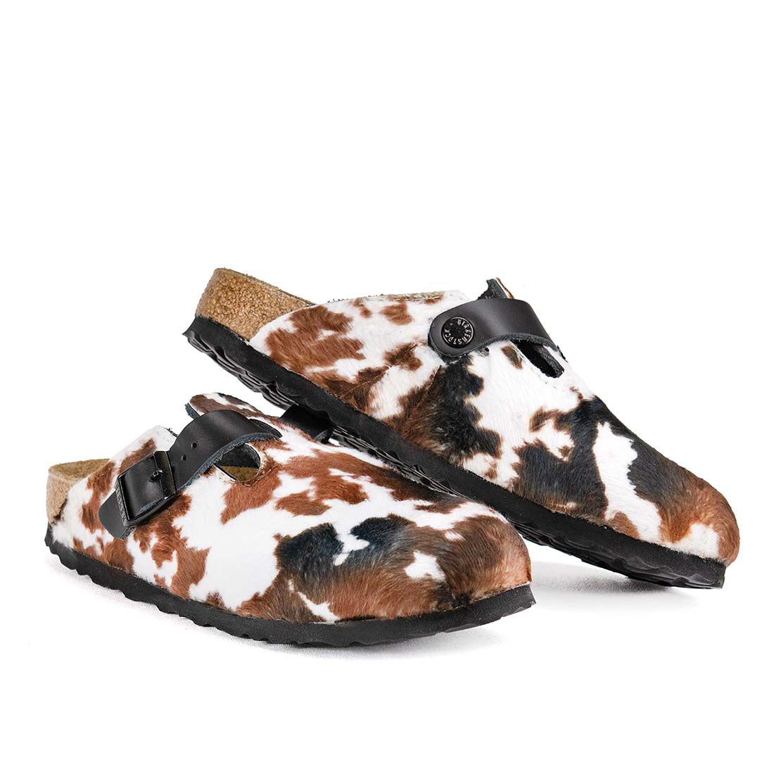ciabatte birkenstock nere stile muccato