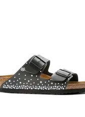 ciabatte birkenstock nere con swarovski